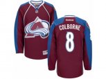 Colorado Avalanche #8 Joe Colborne Authentic Burgundy Red Home NHL Jersey