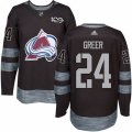 Colorado Avalanche #24 A.J. Greer Authentic Black 1917-2017 100th Anniversary NHL Jersey
