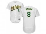 Oakland Athletics #8 Joe Morgan White Flexbase Authentic Collection MLB Jersey