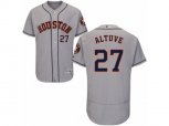 Houston Astros #27 Jose Altuve Grey Flexbase Authentic Collection MLB Jersey