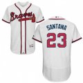 Atlanta Braves #23 Danny Santana White Flexbase Authentic Collection MLB Jersey