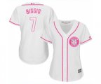 Women's Houston Astros #7 Craig Biggio Authentic White Fashion Cool Base Baseball Jersey
