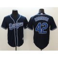 Nike Los Angeles Dodgers #42 Jackie Robinson Navy Authentic Jersey