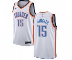 Oklahoma City Thunder #15 Kyle Singler Swingman White Home NBA Jersey - Association Edition