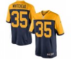 Green Bay Packers #35 Jermaine Whitehead Limited Navy Blue Alternate Football Jersey