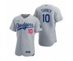 Los Angeles Dodgers Justin Turner Nike Gray Authentic 2020 Alternate Jersey
