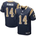 Los Angeles Rams #14 Sean Mannion Navy Blue Team Color Vapor Untouchable Elite Player NFL Jersey