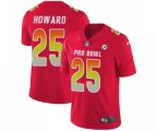 Miami Dolphins #25 Xavien Howard Limited Red AFC 2019 Pro Bowl Football Jersey