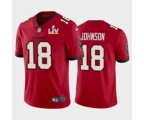 Tampa Bay Buccaneers #18 Tyler Johnson Red 2021 Super Bowl LV Jersey