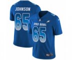 Philadelphia Eagles #65 Lane Johnson Limited Royal Blue NFC 2019 Pro Bowl Football Jersey