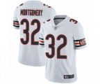 Chicago Bears #32 David Montgomery White Vapor Untouchable Limited Player Football Jersey