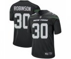 New York Jets #30 Rashard Robinson Game Black Alternate Football Jersey