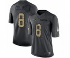 New England Patriots #8 Jamie Collins Limited Black 2016 Salute to Service Football Jersey
