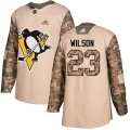 Pittsburgh Penguins #23 Scott Wilson Authentic Camo Veterans Day Practice NHL Jersey