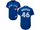 Toronto Blue Jays #46 Brett Anderson Royal Blue Flexbase Authentic Collection MLB Jersey
