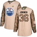 Edmonton Oilers #36 Jussi Jokinen Authentic Camo Veterans Day Practice NHL Jersey