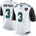 Jacksonville Jaguars #3 Brad Nortman Game White NFL Jersey