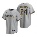 Milwaukee Brewers #24 Andrew McCutchen Gray Cool Base Stitched Jersey