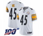 Pittsburgh Steelers #45 Roosevelt Nix White Vapor Untouchable Limited Player 100th Season Football Jersey