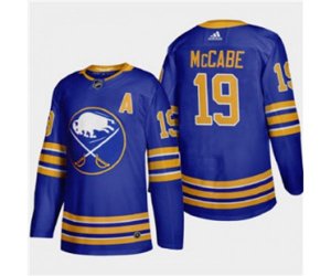 Buffalo Sabres #19 Jake Mccabe 2020-21 Home Authentic Player Stitched Hockey Jersey Royal Blue
