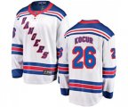 New York Rangers #26 Joe Kocur Fanatics Branded White Away Breakaway NHL Jersey