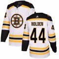 Boston Bruins #44 Nick Holden Authentic White Away NHL Jersey