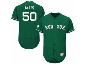 Boston Red Sox #50 Mookie Betts Green Celtic Flexbase Authentic Collection MLB Jersey