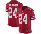 San Francisco 49ers #24 K'Waun Williams Red Team Color Vapor Untouchable Limited Player Football Jersey