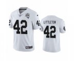 Las Vegas Raiders #42 Cory Littleton White 2020 Inaugural Season Vapor Limited Jersey