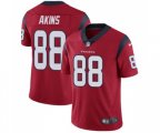 Houston Texans #88 Jordan Akins Red Alternate Vapor Untouchable Limited Player Football Jersey