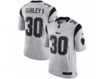 Los Angeles Rams #30 Todd Gurley Limited Gray Gridiron II NFL Jersey