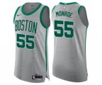 Boston Celtics #55 Greg Monroe Authentic Gray NBA Jersey - City Edition