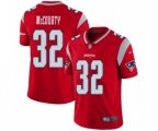 New England Patriots #32 Devin McCourty Limited Red Inverted Legend Football Jersey