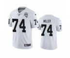 Las Vegas Raiders #74 Kolton Miller White 2020 Inaugural Season Vapor Limited Jersey