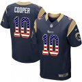 Los Angeles Rams #10 Pharoh Cooper Elite Navy Blue Home USA Flag Fashion NFL Jersey
