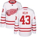 Detroit Red Wings #43 Darren Helm Premier White 2017 Centennial Classic NHL Jersey