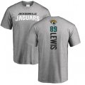 Jacksonville Jaguars #89 Marcedes Lewis Ash Backer T-Shirt