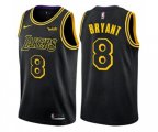 Los Angeles Lakers #8 Kobe Bryant Swingman Black City Edition NBA Jersey