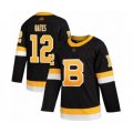 Boston Bruins #12 Adam Oates Authentic Black Alternate Hockey Jersey