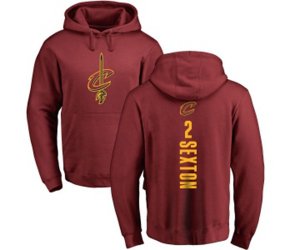 Cleveland Cavaliers #2 Collin Sexton Maroon Backer Pullover Hoodie