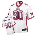 New York Giants #90 Jason Pierre-Paul Elite White Drift Fashion NFL Jersey