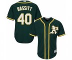 Oakland Athletics Chris Bassitt Replica Green Alternate 1 Cool Base Baseball Player Jersey