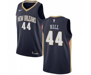 New Orleans Pelicans #44 Solomon Hill Swingman Navy Blue Road NBA Jersey - Icon Edition