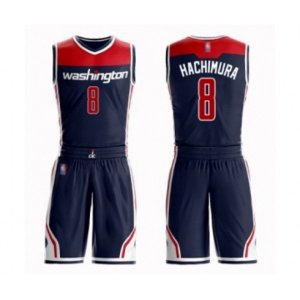 Washington Wizards #8 Rui Hachimura Swingman Navy Blue Basketball Suit Jersey Statement Edition