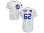 Chicago Cubs #62 Jose Quintana White Home Flexbase Authentic Collection MLB Jersey