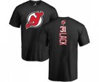 New Jersey Devils #31 Eddie Lack Black Backer T-Shirt