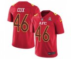 Baltimore Ravens #46 Morgan Cox Limited Red 2017 Pro Bowl Football Jersey