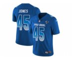 Atlanta Falcons #45 Deion Jones Royal Stitched NFL Limited NFC 2018 Pro Bowl Jersey