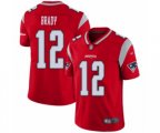 New England Patriots #12 Tom Brady Limited Red Inverted Legend Football Jersey