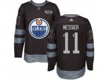 Edmonton Oilers #11 Mark Messier Black 1917-2017 100th Anniversary Stitched NHL Jersey